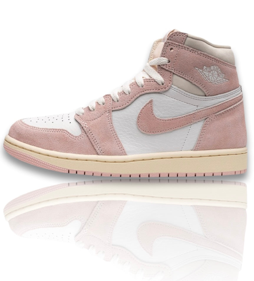 靴 Nike Air Jordan 1 RetroHighOGWashed Pink Jordan AIR JORDAN 1 MID UNISEX - Sneaker high - pink foam/white