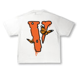 Vlone Juice Wrld Butterfly T-Shirt White