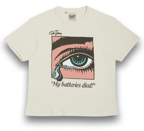 Gallery Dept. Dead Batteries T-Shirt Antique White