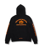 Chrome Hearts Triple Cross Hoodie Black/Orange