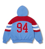 Supreme Filled Zip Up Hoodie Light Blue