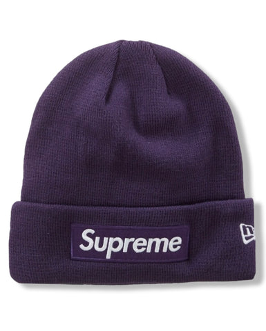 Supreme New Era Box Logo Beanie (FW23) Dark Purple