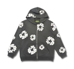 Denim Tears x Rhinestone Zip Hoodie Vintage Black