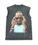 Lewis Hamilton Graphic Tank Top Washed Black
