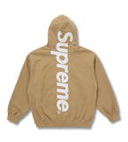 Supreme Satin Applique Hoodie Light Tan