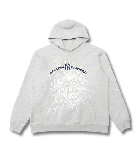 Sp5der Arach NY Phobia Hoodie Grey