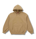 Supreme Satin Applique Hoodie Light Tan
