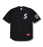 Supreme Japan Shop S Logo Baseball Henley Black