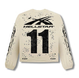 Hellstar Moto 11 Longsleeve White