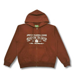 Denim Tears ADG Zip Hoodie Brown