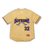 Supreme Swords Baseball Jersey Gold