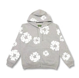 Denim Tears Zip Hoodie Grey