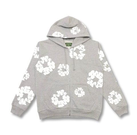 Denim Tears Zip Hoodie Grey