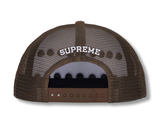 Supreme Pins Mesh back 5-Panel Cap Brown
