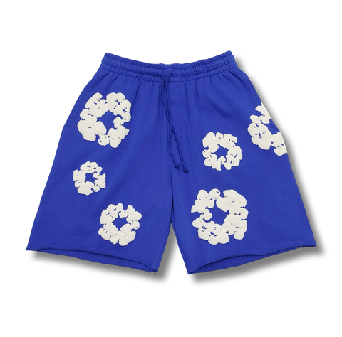 Denim Tears The Cotton Wreath Shorts Royal Blue