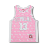 Supreme Mitchell & Ness Monogram Basketball Jersey Pink
