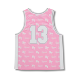 Supreme Mitchell & Ness Monogram Basketball Jersey Pink