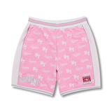 Supreme Mitchell & Ness Monogram Basketball Short Pink