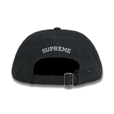 Supreme Sequin Denim Classic Logo 6-Panel Black