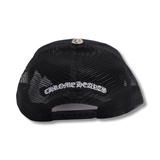 Chrome Hearts FUCK Letter Patch Trucker Cap Black/Pink