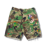 Gallery Dept. Multi G Patch Cargo Shorts Camo