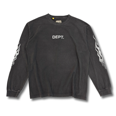 Gallery Dept. Flames Longsleeve Black