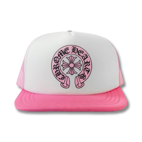 Chrome Hearts Matty Boy Sex Records Horseshoe Cap Pink/White