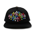Chrome Hearts Multicolor Cross Cap Black