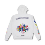 Chrome Hearts Multi Color Cross Hoodie White