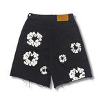 Denim Tears Cotton Wreath Shorts Jeans Black