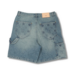 Louis Vuitton Monogram Workwear Denim Shorts Blue