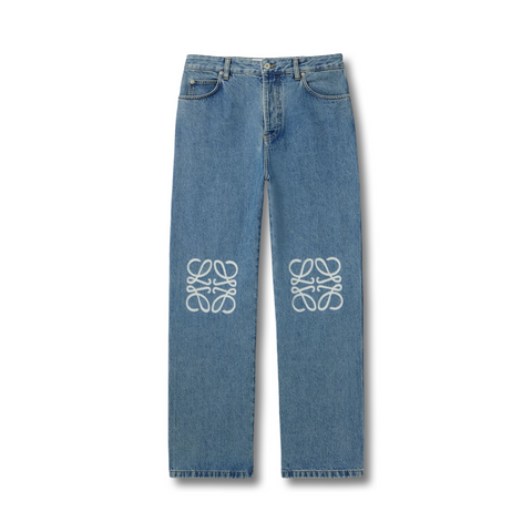 LOEWE Anagram Baggy Jeans Denim Blue