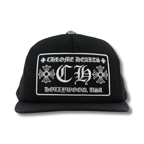 Chrome Hearts Hollywood Trucker Cap Black