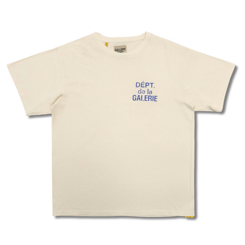 Gallery Dept. French T-Shirt Cream/Blue