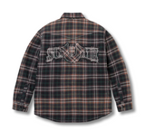 Supreme x True Religion Quilted Lined Plaid Flannel Black