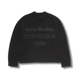 Acne Studios Knit Sweater Logo Black