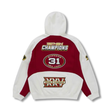 Supreme Football Zip Up  Hoodie White