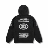 Supreme Football Zip Up  Hoodie Black