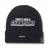 Supreme New Era Football Beanie Black
