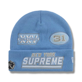 Supreme New Era Football Beanie Light Blue