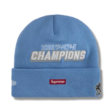 Supreme New Era Football Beanie Light Blue