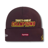 Supreme New Era Football Beanie Cardinal