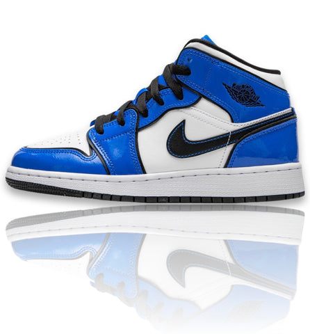 Air Jordan 1 Mid Signal Blue (GS)