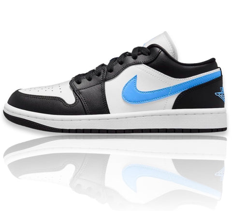 Air Jordan 1 Low Black University Blue White (W)