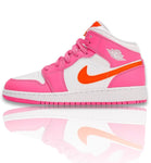 Air Jordan 1 Mid Pinksicle Safety Orange (GS)
