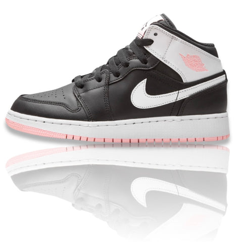 Air Jordan 1 Mid Arctic Pink Black (GS)