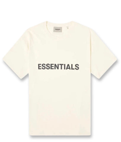 Fear of God Essentials Boxy T-Shirt Applique Logo Butter Cream